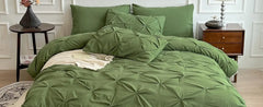 Maple&Stone California King Comforter Set, 7 Pieces Cal King Bed Set, Pinch Pleat Bed in a Bag Bedding Set with Comforter, Sheet