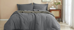PHF 7 Pieces California King Comforter Set, Lightweight Bed in A Bag & 18" Sheet Set for All Season, Ultra Soft Cozy Bedding wit