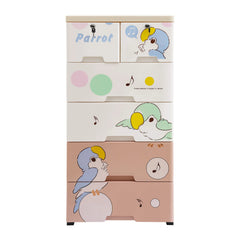 Plastic Drawers Dresser Storage Cabinet with 6 Drawers Closet Organizer Stackable Vertical Clothes Storage for Hallway Entryway