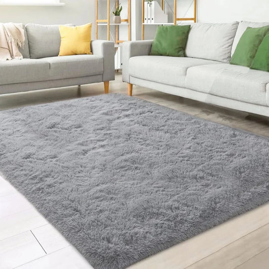 Shag Area Rug, 8' x 10' Soft Fluffy Area Rugs for Living Room Bedroom Kids Room Decor Carpet,
