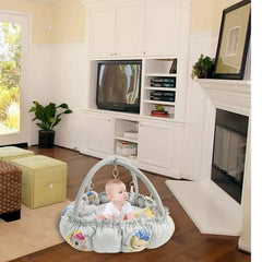 Toddler Play Mat Activity Gym 5-In-1 Toddler Activity Gym Center With Toys Enlarged Thick Fence Plush Play Blanket For Kids