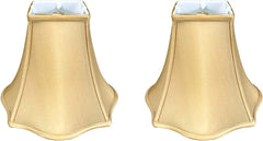 Set of 2 Fancy Square Bell Lamp Shade, BSO-702-10WH-2, 4 X 10 X 8.5,  Pack of 2