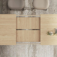 Modern Extendable Wooden Dining Table – Space-Saving Design for Gatherings & Small Kitchens