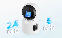 360° Smart Home Security Camera PTZ Auto Tracking Baby Monitor AI Panoramic HD Night Vision Indoor WiFi Surveillance Camera