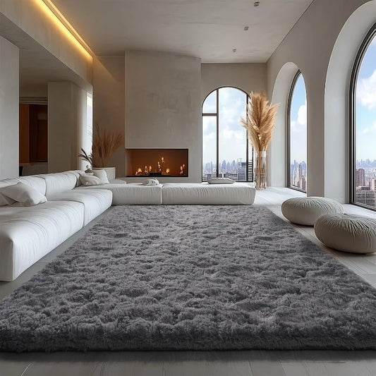 Area Rugs for Living Room  Rugs for Bedroom 6x9 Carpet Fluffy Fuzzy Soft Shag Aesthetic Plush High Pile Throw Rug for Nursery
