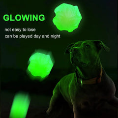 Cat Toys Ball Dog Glowing Bouncing Interactive Rolling Balls Interactive Dog Toy Ball Chew Toys For Puppy Cats Dogs