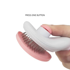 Stainless Steel Hair Remover Brush for Dogs and Cats, Non-slip Beauty Brush, Dog Grooming Equipment, Pet Hair Removal Comb Combs