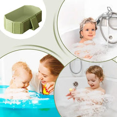 Foldable Baby Bathtub Foldable Baby Bath Portable Shower Basin Includes 5 Balls 2 Ducks Water Toy For Kids 0-8 Years Old Boys