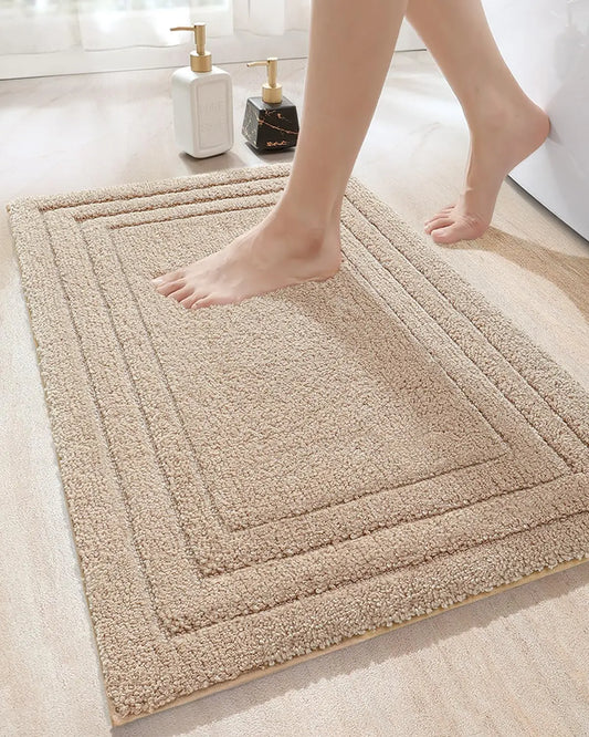 Bathroom Rug Mat 36x24, Ultra Soft Absorbent Mats, Non Slip Washable Shower Floor Rugs, Quick Dry Microfiber Bathmat for Tub, Si