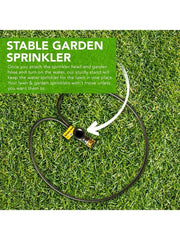 Hose Reel Cart with Wheels Heavy Duty 200 Foot Metal Hose Reel - IHT-2EZ with 3/4-Inch Lawn Sprinkler Stand, Adjustable Metal
