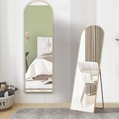 Arched Full Length Mirror 59"x16" Full Body Floor Mirror Standing Hanging or Leaning Wall
