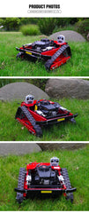 Free Shipping Mini RC Robot Lawn Mower 916Electric & Remote Control  & Petrol Dual Power Source Cutting Grass DIY Grade