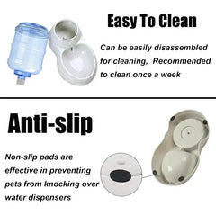 Pet Water Dispenser Station for Large Dogs and Cats,3 Gallon/11L Gravity Automatic Feeder, Cat Dog Water Fountain