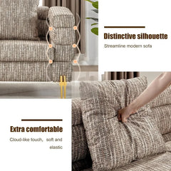 Living Room Sofa Couch, 24''Extra Deep Seat Sofas, 85 Inch Oversized Sofas, 3 Seat Sofa, Sectional Couch Set