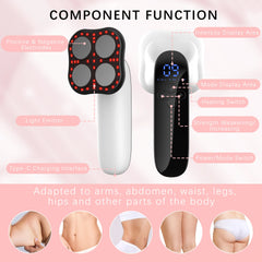 Electric Cupping Massager with Vacuum Suction Cup GuaSha Infrared Heat Slimming Anti-Cellulite Beauty Heal Scraping Therapy Tool