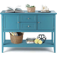 Buffet Sideboard, Wood Storage Cabinet, Console Table with Storage Shelf,2 Drawers and Cabinets, Living Room Kitchen Dining Room