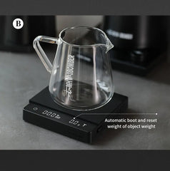 MHW-3BOMBER Digital Kitchen Coffee Scale 2000g/0.1g High Precision Cyclic Rechargeable Electronic Scale Home Barista Accessories