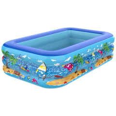 Inflatable Swimming Pool Large Family Pools 120cm Rectangle Framed Children Swimming Pool Summer Outdoor Kids Baby Bathtub Toys