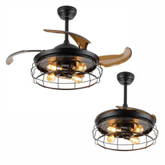 42"  Ceiling Fan with Light w/Remote Control 3 Gear Wind Flush Mount Ceiling Fan