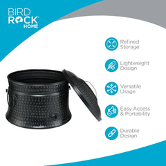 Pot with Lid - 200ft Garden Hose Storage - Alloy Outdoor Pot - Heavy Duty Lawn Keeper