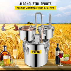SucceBuy 3Gal 5Gal 9.6Gal Moonshine Still Alcohol Apparatus DomesticWater Distiller BeerDispenser Making Machine for Wine Brandy