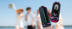 Ortizan Bluetooth Speaker Bluetooth 5.3 Portable Music Box IPX7 Bluetooth Box with TWS Stereo RGB Lights 30Hrs Playback TF Slot