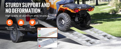 SucceBuy Aluminum Ramps 6000 LBS Capacity Loading Ramps for Motorcycle/Dirt Bike/Trailer/ATV/UTV/Garden Tractor/Lawn Mower 2PCS