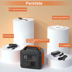 SBAOH Portable Power Station P302,300W 296Wh Backup Lithium Battery,Solar Generator for Outdoors Camping Travel Hunting Blackout