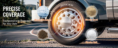 SucceBuy  Axle Wheel Covers Dome Axle Cover for Semi Truck ABS Electroplate Rust-Resistant Lug Nut Cover Universal Axle Cover