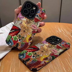 Fashion Lid Pattern Phone Case, Shockproof Phone Protective Cover Compatible with IPhone 16 Pro Max 15 Pro 14Plus 13 12 11 X/XS
