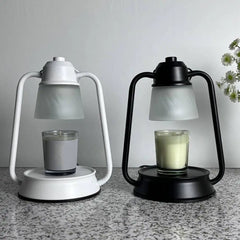 Melting Candle Lantern Elegant Metal Candle Warmer Lamp with Dimmable Timer Function for Safe Desktop Wax Melting High Stability