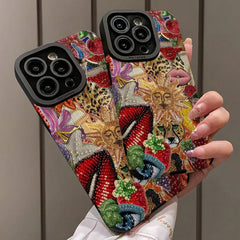 Fashion Lid Pattern Phone Case, Shockproof Phone Protective Cover Compatible with IPhone 16 Pro Max 15 Pro 14Plus 13 12 11 X/XS