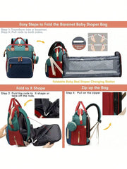 Baby Diaper Bag Backpack With Changing Station, Multifunction Waterproof Large Capacity Travel Bags Newborn Baby Essential Gifts