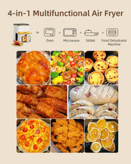 Air Fryer, 5.3Qt Airfryer with Viewing Window, 7 Custom Presets Large Oven with Smart Digital Touchscreen,Non-stick and Dishwash