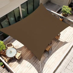 Sun Shade Sail 20'X30' Curved Edge Outdoor Shade Canopy Mocha Breathable 95% UV Block Shade Cloth for Patio Garden Backyard (We