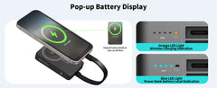 ROMOSS Magnetic Power Bank 10000mAh 30W PD Fast Charging 3-in-1 Wireless Powerbank with Apple Watch Charger for Magsafe iPhone