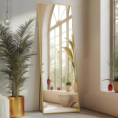 Arched Full Length Mirror 59"x16" Full Body Floor Mirror Standing Hanging or Leaning Wall
