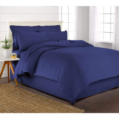 Queen Duvet Cover, 3 Piece Set, Genuine 100% Organic Viscose Derived from Bamboo, Luxuriously Soft and Cooling, 2 Pillowcases