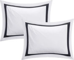 Ritz 20 Piece Comforter Set Color Blo Bed In A Bag With Sheets Ains, Queen, White