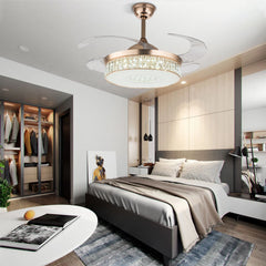 42"  Ceiling Fan with Light w/Remote Control 3 Gear Wind Flush Mount Ceiling Fan
