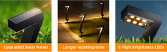 4/6 Pack Bright Solar Outdoor Lights Pathway, 12 Hrs Solar Garden Lights, Auto On/Off for Outside Landscape Path Yard Walkway