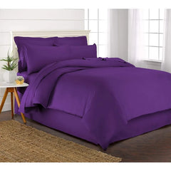 Queen Duvet Cover, 3 Piece Set, Genuine 100% Organic Viscose Derived from Bamboo, Luxuriously Soft and Cooling, 2 Pillowcases