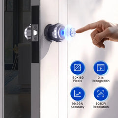 Blacksmith Keyless Smart Door Lock Smart Deadbolt with App Control & Fingerprint & 2 Keys Electronic Door Lock for Home Office