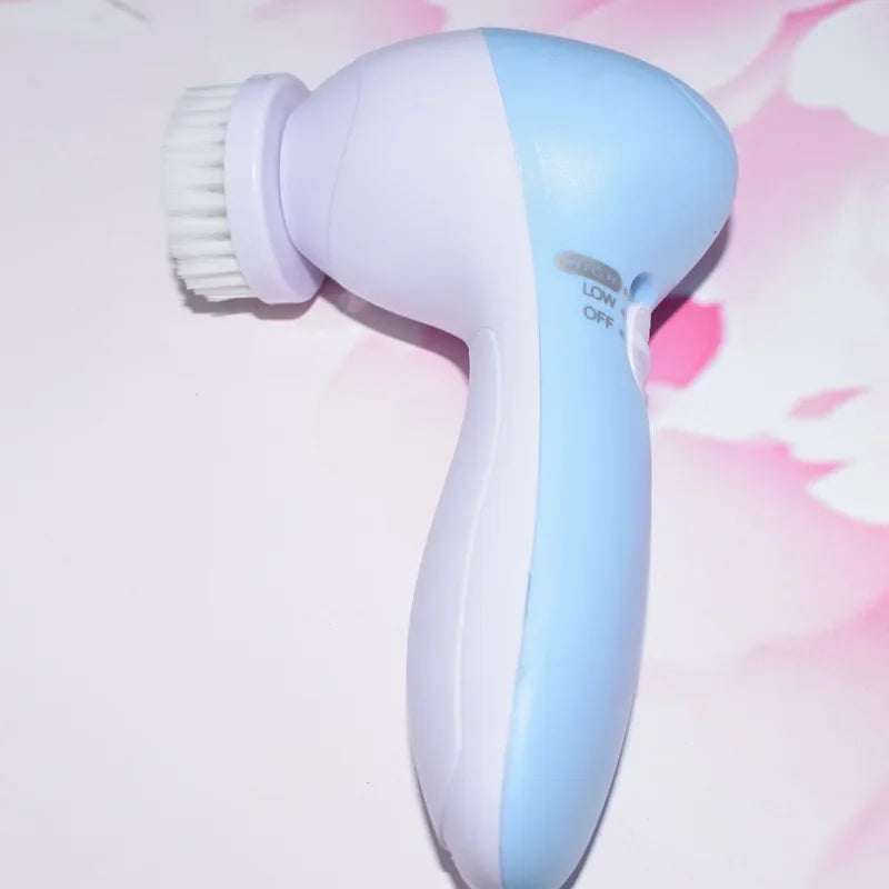 Electric Facial Cleaner 5 IN 1 Face Cleansing Brush Wash Machine Spa Skin Care Massager Blackhead Cleaning Facial Cleanser Tools
