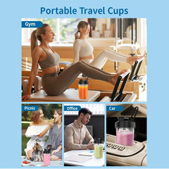 Personal Blender with Button,450W Professional Kitchen Blender for Smoothies and Shakes,Portable Smoothie Blender,Easy Cleaning&