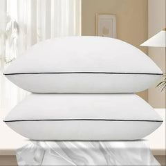 Cooling Bed Pillows, Luxury 3D Microfiber, Breathable Cover for Side, Back & Stomach Sleepers, Reduces Neck Pain, Pack of 4