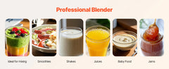 SucceBuy Blender for Smoothies 68oz1400W Blender w/ Powerful Motor Multi-Functional Food Processing Blender w/ Grinder Container
