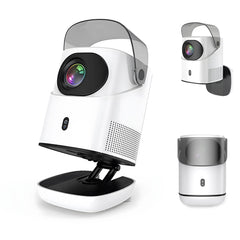 Portable Android  Native 1080p Projector Support 4K 180°Adjustable Stand Wall Mount Design  Wifi Bluetooth HDMI,USB,PC Model:TZ2