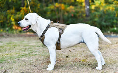 Heavy Duty Tactical Dog Harness for Large Dogs, No Pull Adjustable Pet Harness Reflective Service Training Easy Control