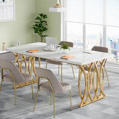 Tribesigns Executive Desk, 63" W Large Computer Desk, Modern Office Desk Conference Table Meeting Room Table, Business Furniture